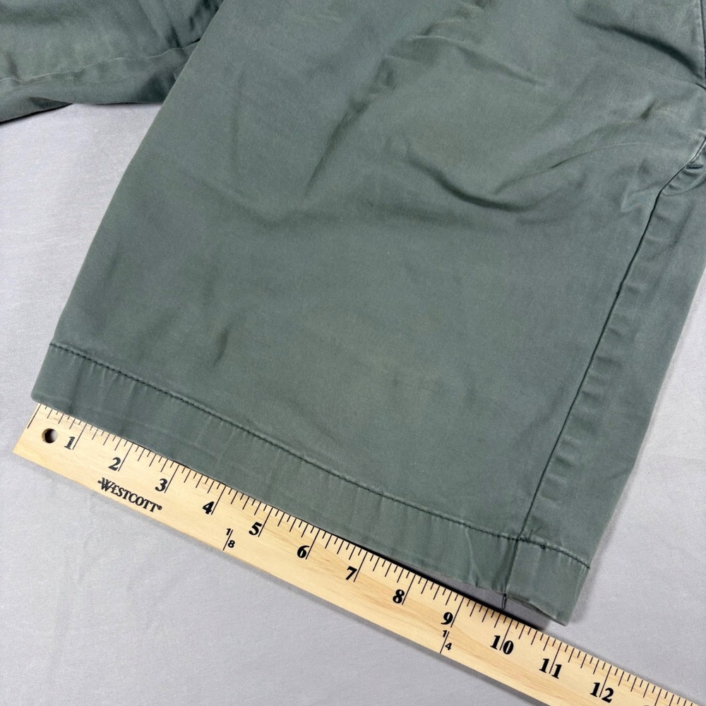 Tommy Bahama Boracay Shorts Mens 36 Green Olive Drab Flat Front Chino T815546 - Picture 7 of 11